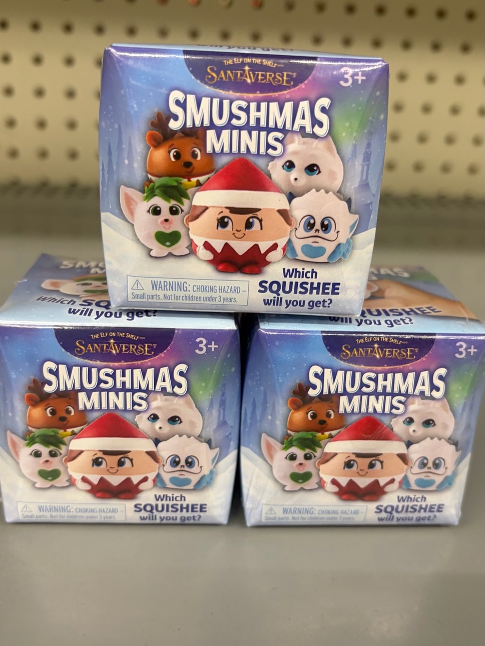 The Elf on the Shelf Santaverse Smushmas Minis Squishee Three
Pack Blind Boxes